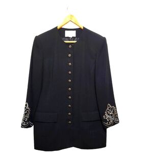 LORD and TAYLOR BLACK AND SILVER BLAZER